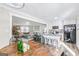 Kitchen and dining area with open concept floorplan at 308 Lee Thompson Rd, Moreland, GA 30259