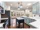 Modern kitchen with stainless steel appliances and island at 116 Willow Creek Dr, Peachtree City, GA 30269