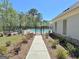 Walkway to the community pool and clubhouse at 371 Caledonia N Ct, Peachtree City, GA 30269