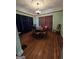 Dining room with hardwood floors and chandelier at 5091 Old Atlanta Rd, Hampton, GA 30228