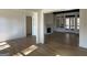 Bright living room with hardwood floors, fireplace and access to backyard at 115 Regina Ct, Fayetteville, GA 30215