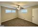 Bright bedroom featuring ceiling fan and carpet at 2302 Montrose Dr, East Point, GA 30344