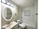 Bathroom with white vanity, bathtub and tile at 2030 Fargo Se Pl, Atlanta, GA 30316