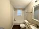 Clean bathroom with updated bathtub and vanity at 3800 Clovis Nw Ct, Atlanta, GA 30331