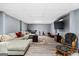 Large basement recreation area with sectional sofa and TV at 2800 S Highway 16, Carrollton, GA 30116