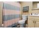 Basement bathroom with toilet, vanity, and shower at 2800 S Highway 16, Carrollton, GA 30116