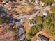 Aerial view of neighborhood with common area at 5690 Cedar Pass, Fairburn, GA 30213