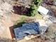House and detached garage, aerial view at 2193 Hiram Douglasville Hwy, Hiram, GA 30141