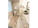 Accessible bathroom with walk-in shower, grab bars, and updated vanity at 2193 Hiram Douglasville Hwy, Hiram, GA 30141