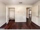 Bedroom with dark wood flooring and closet at 800 Meadowbrook Dr, Mcdonough, GA 30253