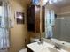 Clean bathroom with a medicine cabinet and storage at 7472 Woods Ct, Lithonia, GA 30058