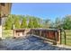 Wooden deck overlooking backyard at 185 Redwood Cir, Fayetteville, GA 30214