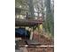 Elevated deck overlooking wooded backyard at 5623 Westhill Cir, Atlanta, GA 30349