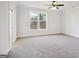 Bright bedroom with carpeted floors and ceiling fan at 618 Bellemeade Dr, Marietta, GA 30008