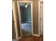 View of a carpeted bedroom from the hallway at 160 Orchard Dr, Covington, GA 30014