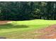 Lush green golf course with a red flag marking the hole at 110 Madison Ave, Peachtree City, GA 30269