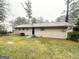 Back view of a house with a grassy backyard and a gray roof at 1519 Pine Glen Cir, Decatur, GA 30035