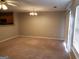 Dining area adjacent to the kitchen, with sliding glass doors at 5330 Creekview Lane, Morrow, GA 30260