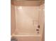 Clean and well maintained shower tub combination in a simple bathroom at 5330 Creekview Ln, Morrow, GA 30260