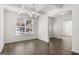 Bright dining room with hardwood floors and a view of the backyard at 1723 Goodwin, Hampton, GA 30228