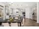 Spacious kitchen featuring an island, stainless steel appliances, and hardwood floors at 1723 Goodwin, Hampton, GA 30228