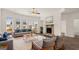 Living room with fireplace, hardwood floors, and comfortable seating at 1723 Goodwin, Hampton, GA 30228