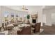 Living room with fireplace and L-shaped sectional sofa at 1723 Goodwin, Hampton, GA 30228