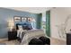 Dinosaur-themed bedroom with green curtains and ample light at 667 Edgar # 26, Hampton, GA 30228