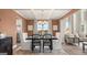 Bright dining room with hardwood floors and chandelier at 667 Edgar # 26, Hampton, GA 30228