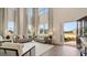 Bright living room with high ceilings and access to backyard at 667 Edgar # 26, Hampton, GA 30228