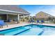 Relaxing community pool with covered seating area at 667 Edgar # 26, Hampton, GA 30228