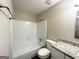 Clean bathroom, featuring a bathtub and granite countertop at 1551 Flat Rock Rd, Stockbridge, GA 30281