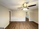 Bright living room with hardwood floors and ceiling fan at 757 Alfred Nw Rd, Atlanta, GA 30331
