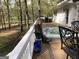 Hot tub on deck overlooking the backyard at 2095 Sw Flat Shoals Rd, Conyers, GA 30094