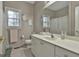Bathroom with a single vanity and shower at 365 Pendleton Trl, Tyrone, GA 30290