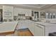 White kitchen with ample counter space, corner sink, and stainless steel appliances at 365 Pendleton Trl, Tyrone, GA 30290