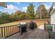 Deck with gas grill and a view of the backyard at 119 Griffin Way, Canton, GA 30115