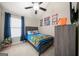 Charming bedroom with a ceiling fan and window at 4197 Arnolds Mill Opas, Douglasville, GA 30135