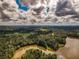 Aerial view showing property's lakefront location and expansive landscape at 183 Madden Rd, Bowdon, GA 30108