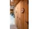 Rustic bathroom with a clawfoot tub and wood paneling at 183 Madden Rd, Bowdon, GA 30108