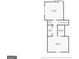 Two-story home floor plan with 2 bedrooms and bathroom at 613 Cork St, Woodstock, GA 30188