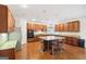 Large kitchen with granite countertops and island at 4543 Red Tail Dr, Lithonia, GA 30038