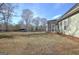 House backyard with screened porch at 33 Ball St, Moreland, GA 30259