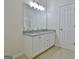 Bathroom features double vanity with granite countertop at 33 Ball St, Moreland, GA 30259