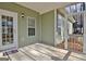 Nice patio with access from the back door at 33 Ball St, Moreland, GA 30259