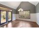 Bright dining room with hardwood floors and french doors at 900 Eskew Rd, Mcdonough, GA 30252