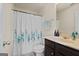 Clean bathroom with shower/tub combo and vanity at 289 Astoria Way, Mcdonough, GA 30253