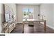 Home office with hardwood floors and large window at 5158 Noble Village Way # 35, Lilburn, GA 30047