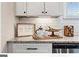 Kitchen counter with granite countertops and modern cabinetry at 5158 Noble Village Way # 35, Lilburn, GA 30047