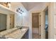 Elegant bathroom with granite vanity and tile shower/tub at 45 Knight Ln, Mcdonough, GA 30252